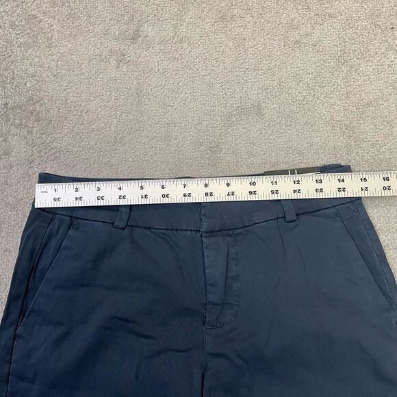 NWT Liverpool Womens Flat Front Straight Leg Chino Trouser Pants Navy Size 4/27 - Picture 6 of 7